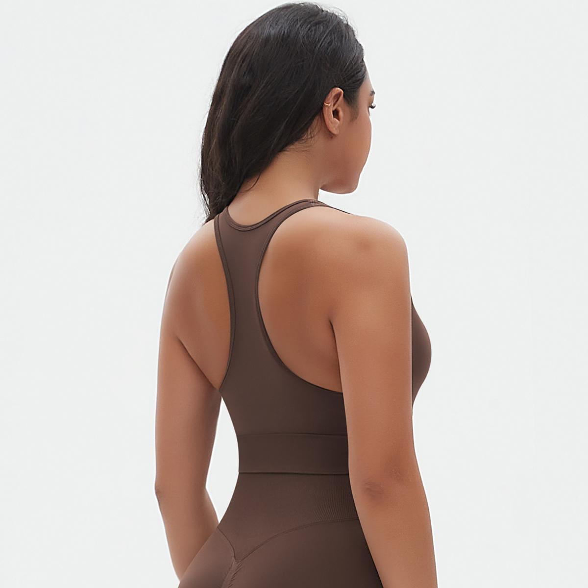 Auroth женский бюстгальтер для йоги дышащий быстросохнущий спортивный топ ударопрочный — фото 4