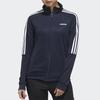 Adidas Stand Collar Casual Sports Jacket International Edition Women Outerwear Dark-Blue FL0171