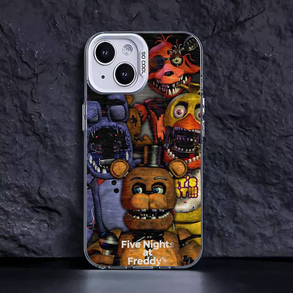 Amine Fnaf Fives-nights-At-Freddys Handyhülle Für iPhone 16 15 14 13 12 11 Pro Max Matt Stoßfest Rückseite Anti-Fall Mattes Cover