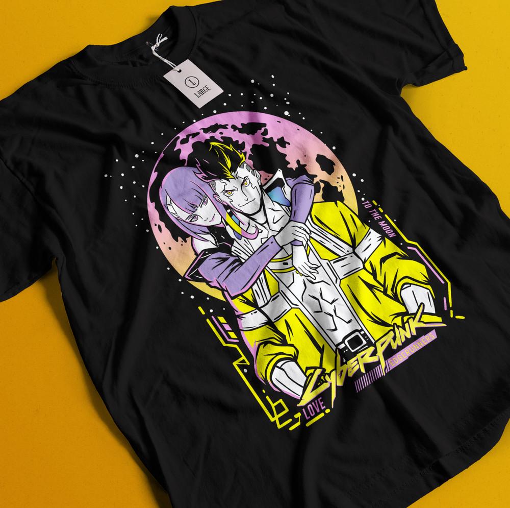 

Винтажная специальная футболка с аниме-любовью, японская футболка, футболка с аниме, футболка в подарок манга 4XL