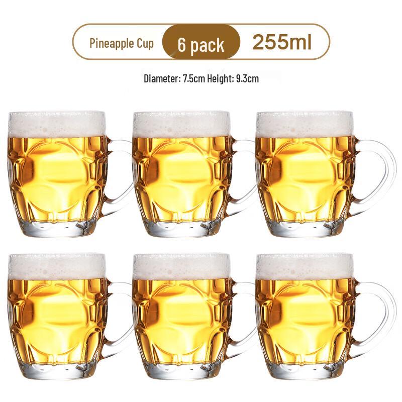 Shu Fu Glas Bierkrüge mit Henkel