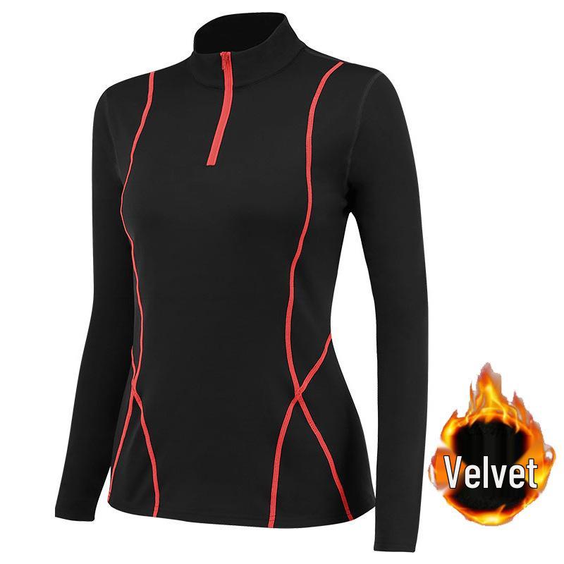 Women's Fleece-Lined Yoga Half-Zip Sweatshirt
