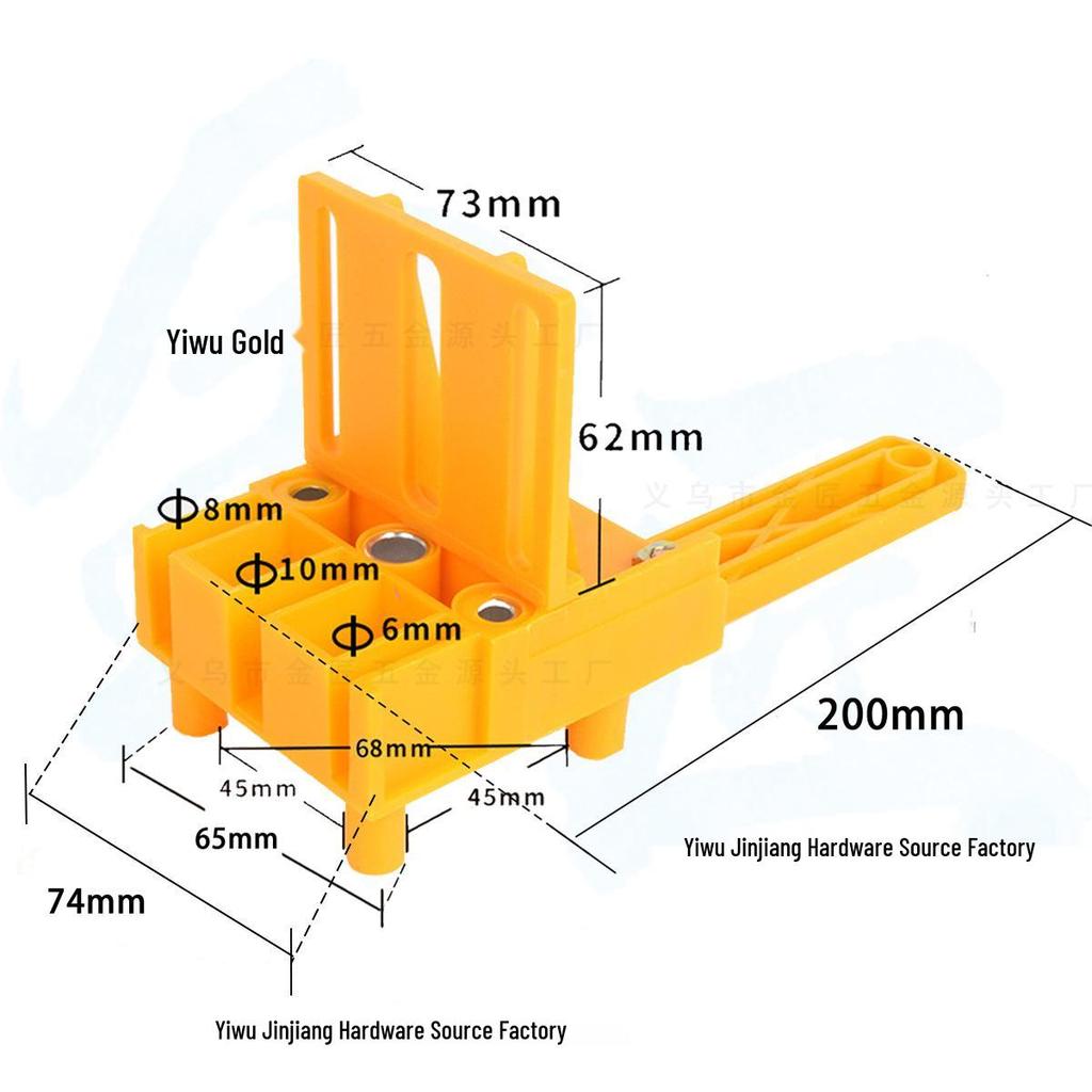 ABS Plastic Handheld Woodworking Straight Hole Drilling Locator Tool