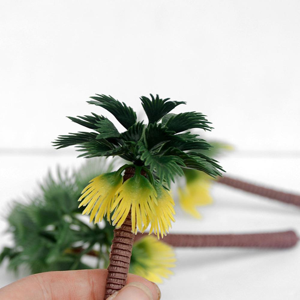 High Quality Plant Garden Rainforest Coconut Landscape Scenery Model Miniature Artificial Palm Tree