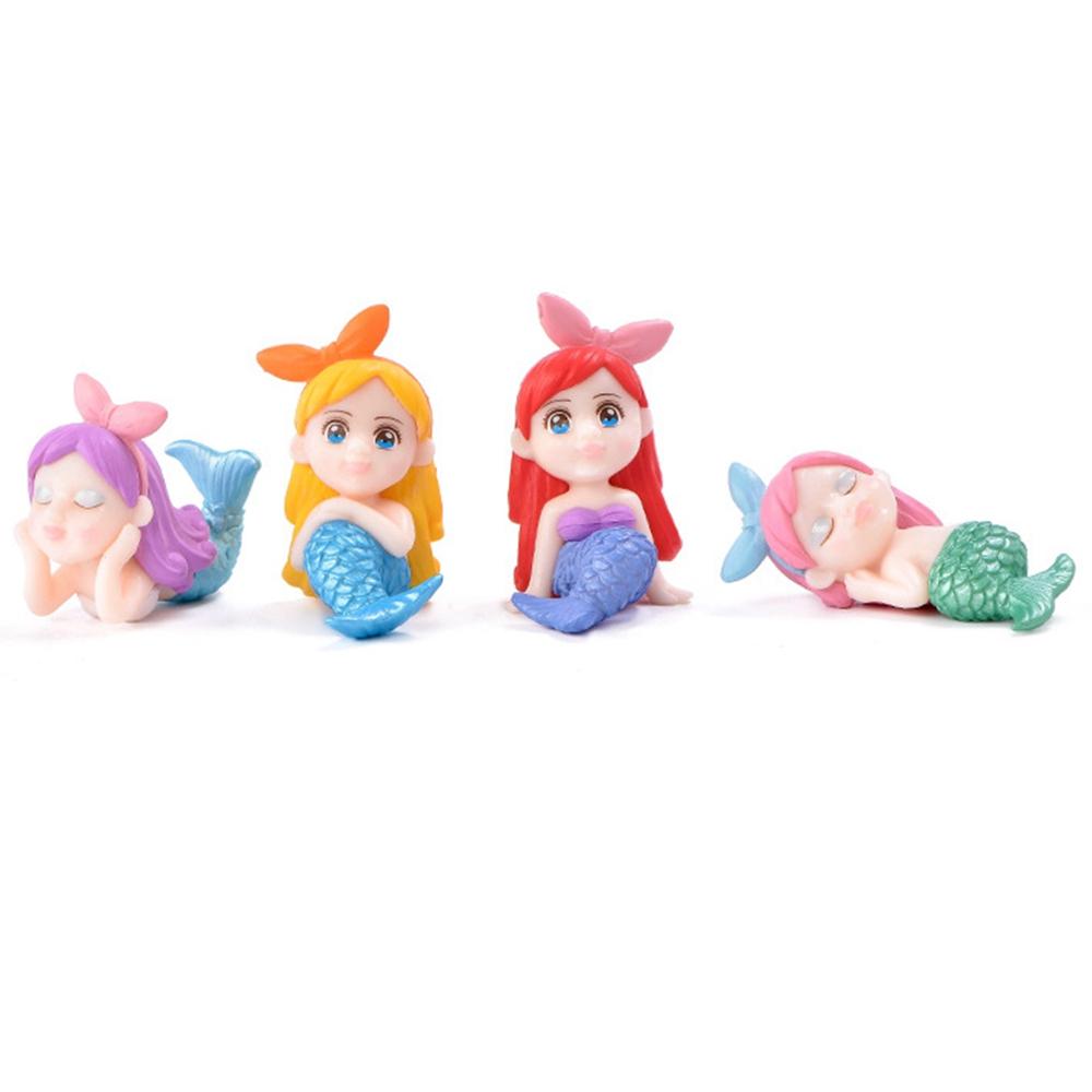 Lovely Mermaid Miniature Figurine Micro Landscape DIY Aquarium Small Fairy Garden Decorative Table Craft Home Accessories