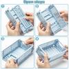 1/4PCS Plastic Folding Storage Box Student Desktop Organizer Hand Account Tape Stationery Basket Office Supply Container Drawers