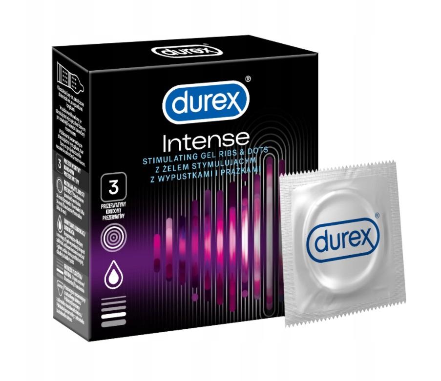 Durex Intense Condoms - 3 Pack for Enhanced Pleasure