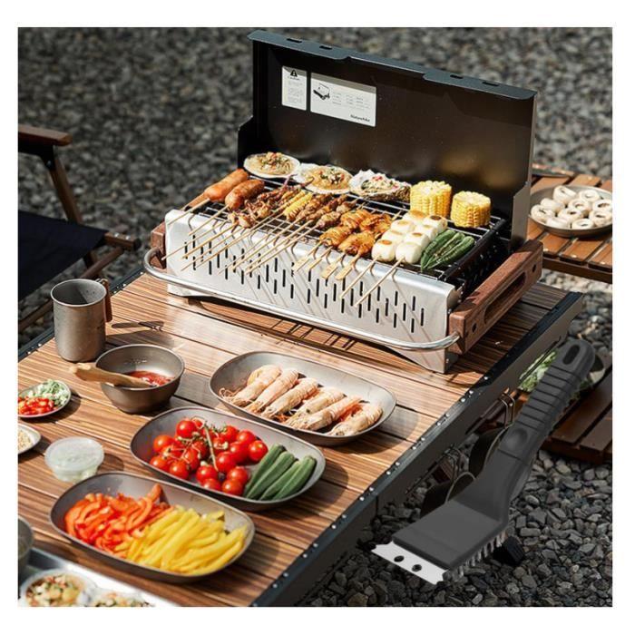 Brosse à barbecue - Acier inoxydable - 3 pièces - Nettoyage efficace - Résistante