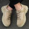 Oulylan Male Anti Puncture Safety Boots Steel Toe Anti Smash Work Shoes Wear Resistant Breathable Labor Footwear Size 38 To 45