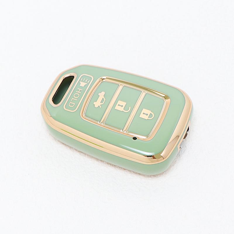 4 Buttons Shell Cap Tag Remote Holder For Honda Accord Civic Crv Jazz Hr-V Hrv 2013 2014 Tpu Car Key Fob Cover Case