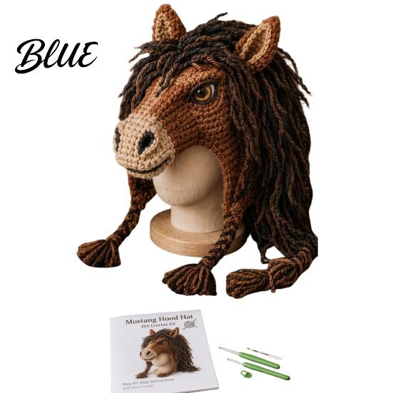Animal Shaped Hat for Making DIY Earflap Crochet Kit Pattern Hood Soft Yarn Cute Craft