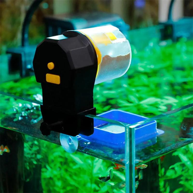 Nice Smart Automatic Fish Feeder Aquarium Digital Fish Tank Electrical Plastic Timer Feeder Food Feeding Portable Fish Feeder Tool