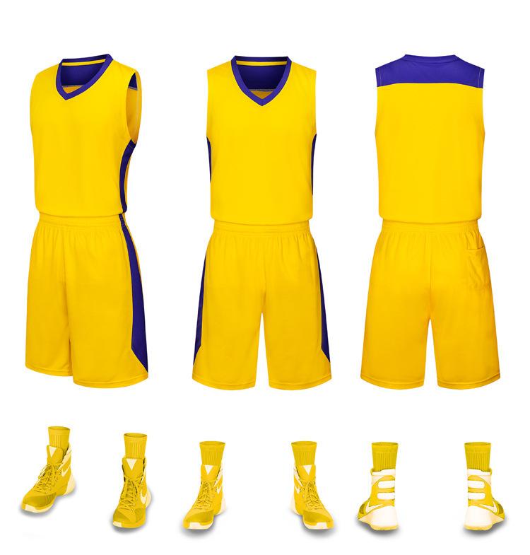 Wholesale college basketball suit, children's sports game training suit, basketball suit vest, children's jersey