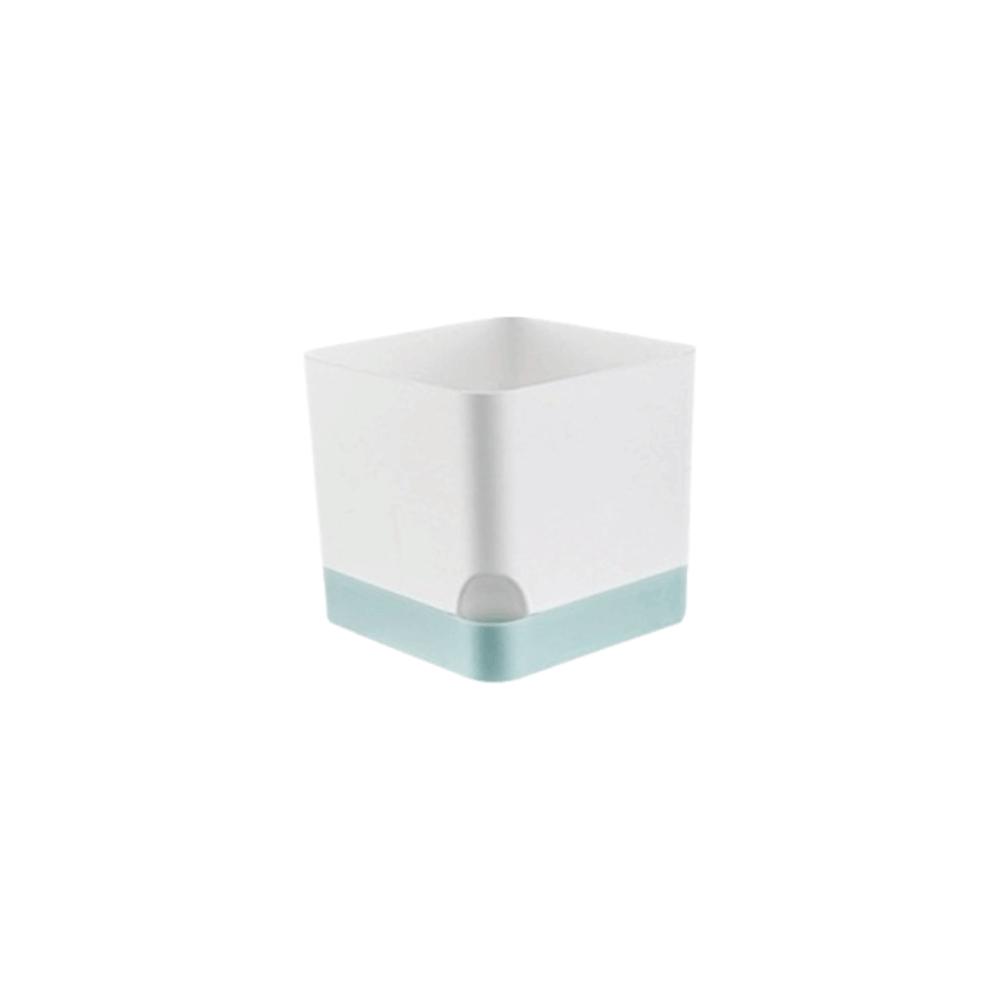 Square Shape Self Watering Plant Pots 2-Layer Design Drainage Hole Flower Planters Plastic Patchwork Lazy Flowerpot Indoor