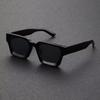 1PC Non-polarized Unisex Plastic Fashion Square Frame Sunglasses for Street Photography Driving Accessories