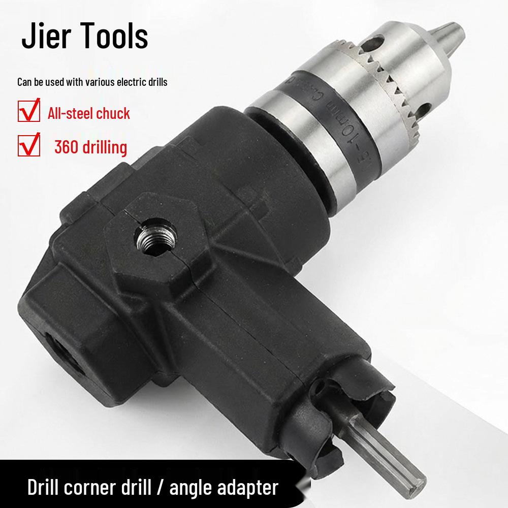 90-Degree Electric Drill Angle Adapter & Conversion Head