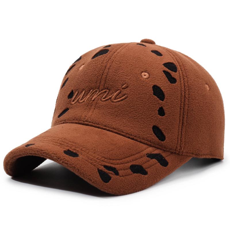 New Autumn/Winter Retro Distressed Letter Embroidery Hip Hop Duckbill Cap