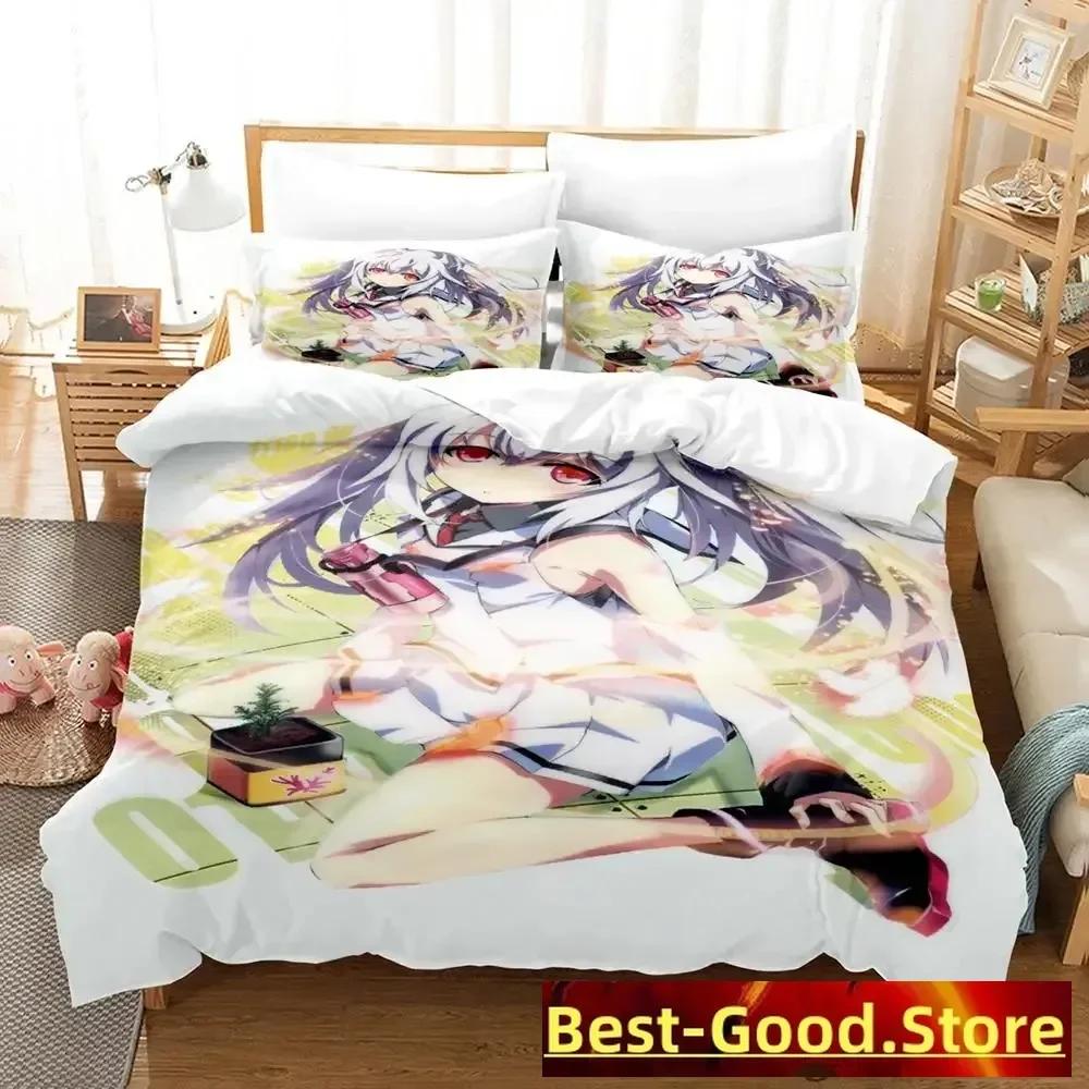 PLASTIC MEMORIES Bedding Set Printed Bed Set With Pillowcase Bed Duvet Cover Soft Single Double For Queen Super King Size