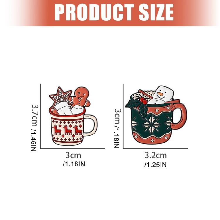 Festlig Pepparkaksmans Älg Emaljerad Brosch Julkopp Design Legeringsnål Bröstsmycke Gåva Till Vän