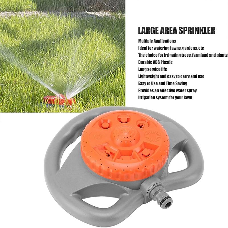 360° Rotating Sprinkler Ground Sprayer Lightweight Versatile Watering Tool for Balcony Patio Farmhouse Walkway Playing