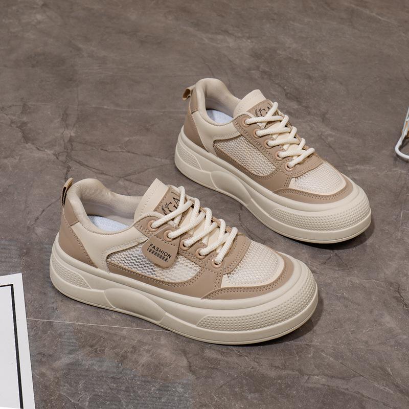 

2025 летние маленькие белые туфли, новая корейская версия, женские студенческие туфли на платформе, увеличивающие рост, спортивная обувь для сноуборда, повседневная уличная съемка Q2013 40 хаки