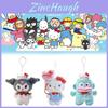 Cute 50th Anniversary Hello Kitty Kuroomi Plush Keychain Gift 10cm