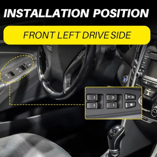 Front Left Driver Side Window Switch For 2011-2015 Hyundai Sonata 935703S000RAS