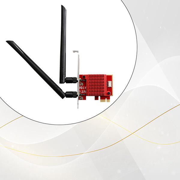 WiFi 6 Intel AX210 Wireless Network Card, 1 Set, Color: As Shown, Material: PCB & Metal