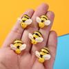 Lovely Resin Cartoon Honeybee Applique Handmade Craft Project Headband Shoes Flatback Patches Self Adhesive Accessories