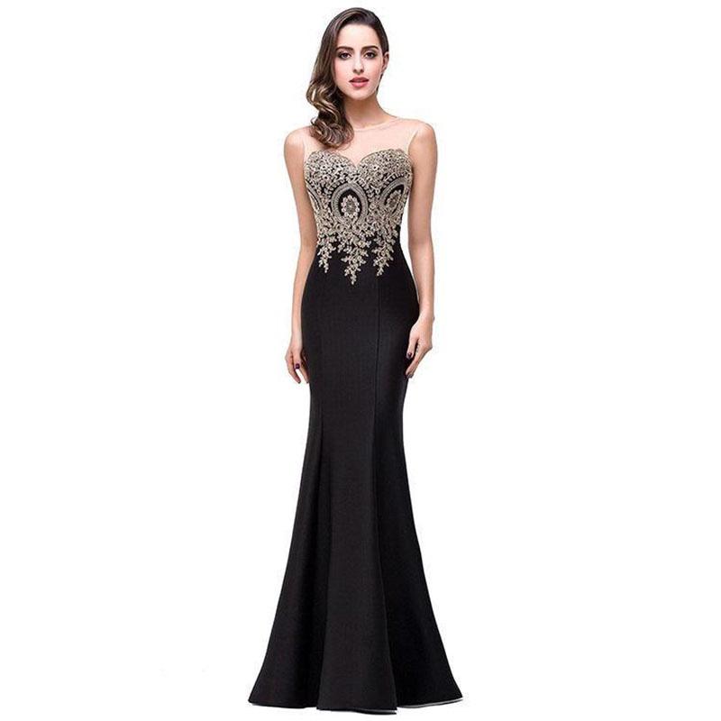 Elegante Abito da Sera Formale da Donna per Matrimonio, Damigella d'Onore, Festa, Ballo, Prom, Lungo Abito da Cocktail dal Design Intramontabile