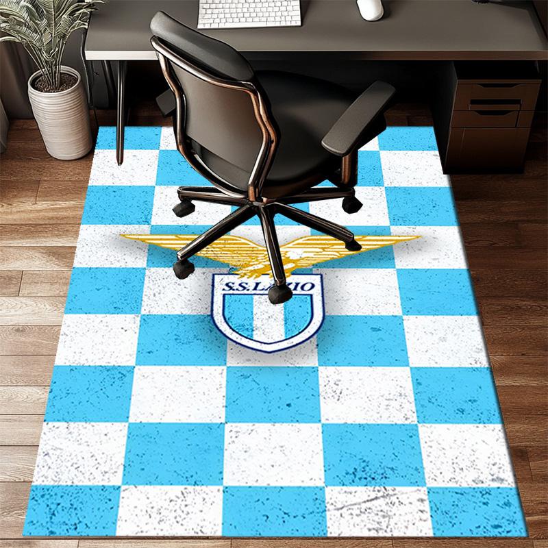 Lazio Football Club Emblem Rug Office Floor Mat - Machine Washable for Bedroom, bedroom, livingroom, Room Decor Fan Gifts Christmas