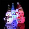 Xmas Gift LED Snowman Santa Claus Ornament Christmas Tree Light Hanging Home Decor