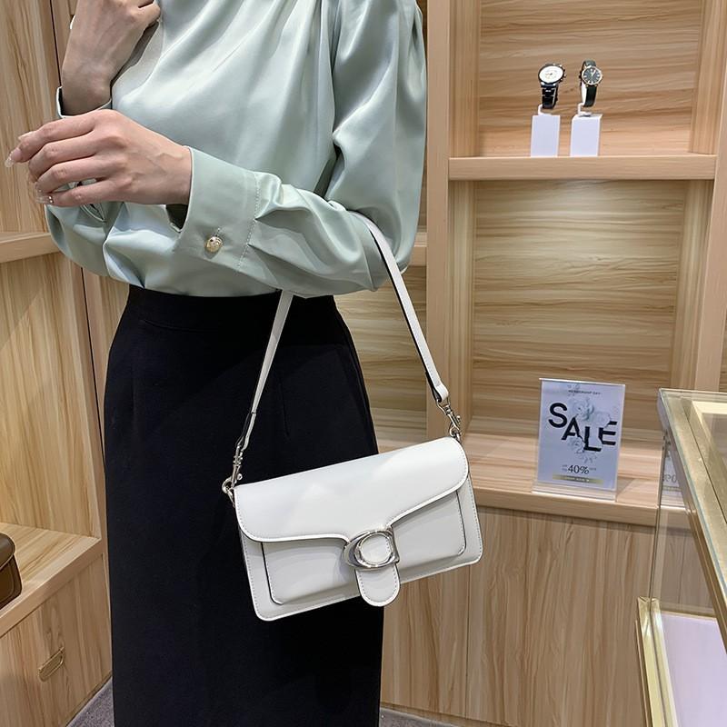 2025 One-shoulder Cross-body Bag High-end Leather All-matching Fashionable Small Square Popular Underarm