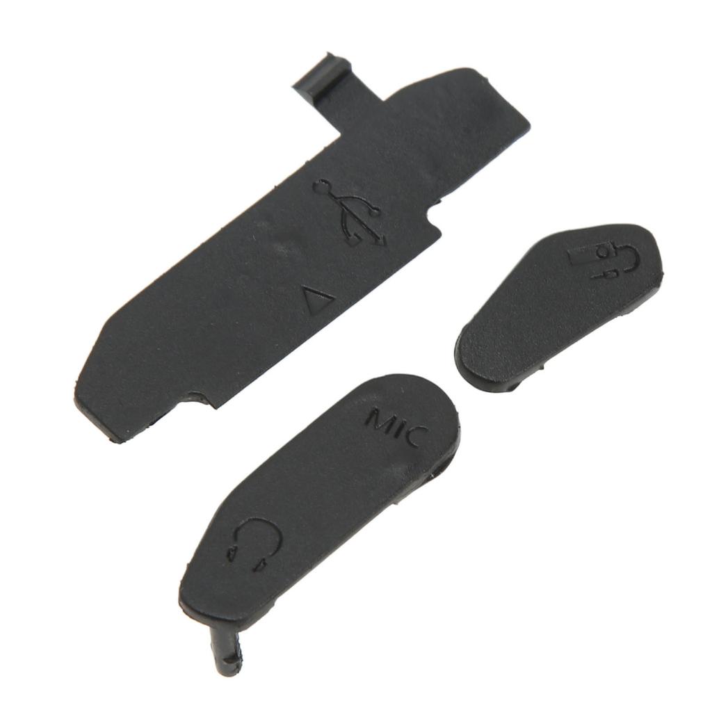 3Pcs Camera Mic Rubber Cover USB High Definition Multimedia Interface Compatible External Door Repair Part for 80D