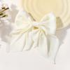 LOVEKIKI 4.9inch Elegant Hair Bows Hair Clip for Womens Fashion Ponytail Hairgripes Girls Solid Color Satin Butterfly Barrettes