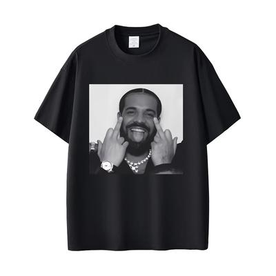 Rapper Drake Friendly Gesture Funny Meme T-shirt Men Women Casual Humor T Shirts Short Sleeve Men's Hip Hop Vintage Tops T Shirt