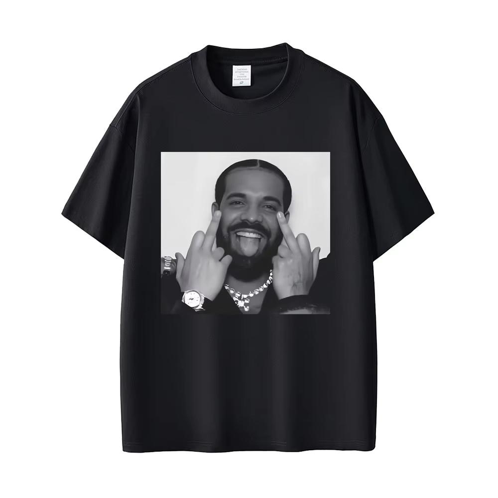 

Rapper Drake Friendly Gesture Funny Meme T-shirt Men Women Casual Humor T Shirts Short Sleeve Men s Hip Hop Vintage Tops T Shirt 5XL