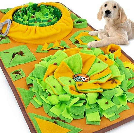 Pet Sniffing Mat: Indoor Dog & Cat Foraging Toy, Decompression Puzzle & Slow Feeder