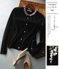 Handcrafted Women's Beaded Knit Cardigan - Spring/Autumn Long-Sleeve Sweater