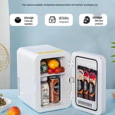 XIAXIN Dual-Use Portable Mini Fridge for Car and Home - Compact Dormitory Cooler with Semiconductor Refrigeration