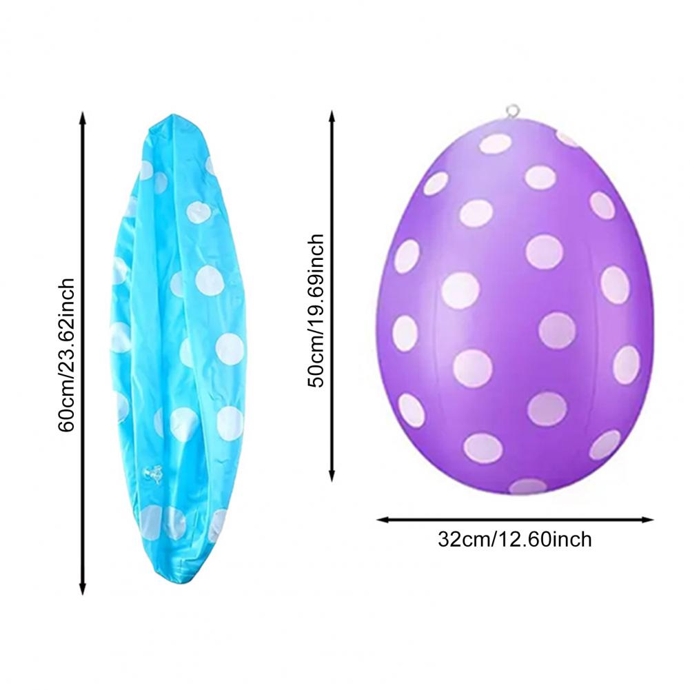 Ostereier Dekoration 19" Aufblasbare Helle und Bunte Ostereier Dekorationen Sichere Materialien Langlebige Osterparty Dekoration