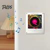 Interactive Refrigerator Magnet Magnetic Music Player, NFC Enabled Vinyl Record Fridge Magnet, Acrylic Decorative Box with LED Light, Decoration