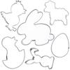 Steel Confectionery Cutter / Gingerbread Cookie Cutter Easter 6 Pcs.