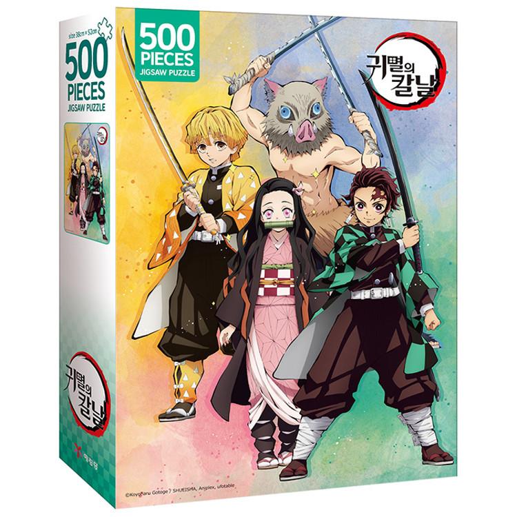 500 piece jigsaw puzzle - demon slayer blade demon slayer, popular Korean puzzle
