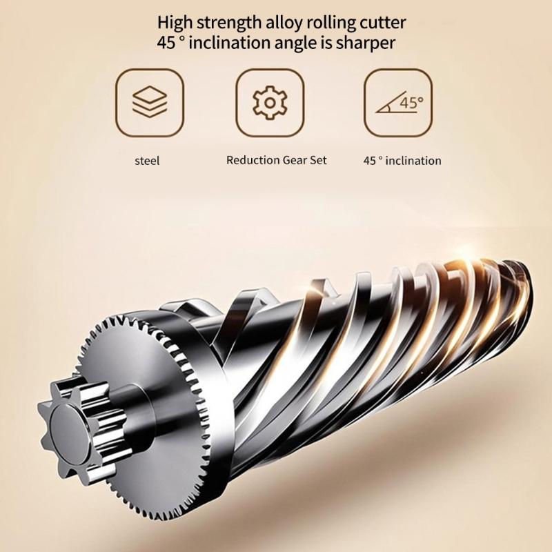 Automatic Nail Trimmer and Polishing Tool Built In LED Light USB Rechargeable Portable Design for Differernt Ages