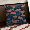 Flying Auspicious Cloud Pattern Cushion Cover Reversible Soft Durable Pillow Cover Home  Car MultiScene Use for Daily Comfort