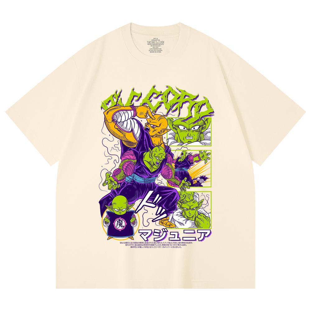 230 Gsm 100% Cotton Dragon Ball V3 Piccolo Print Unisex Heavy Cotton T Shirt
