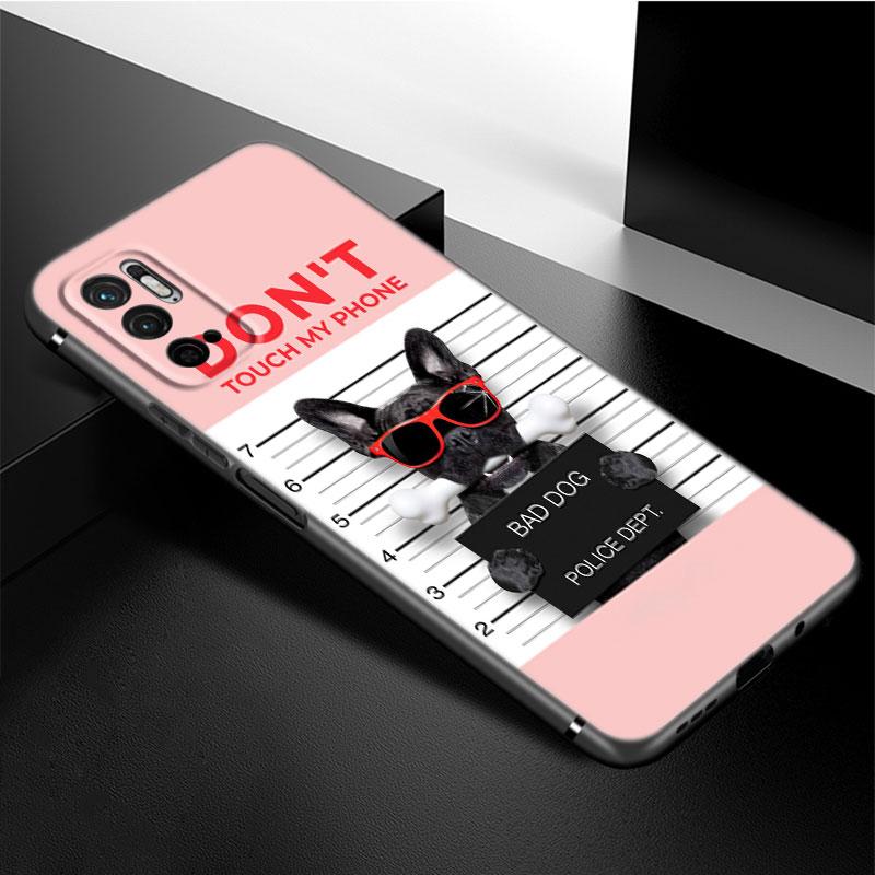 Funny Cat Dog Phone Case For Xiaomi Redmi Note 11 10 9 8 Pro 11T 5G 10T 10S 9S 9T 9i 9C 9A 8T Soft TPU Black Cover Coque Funda