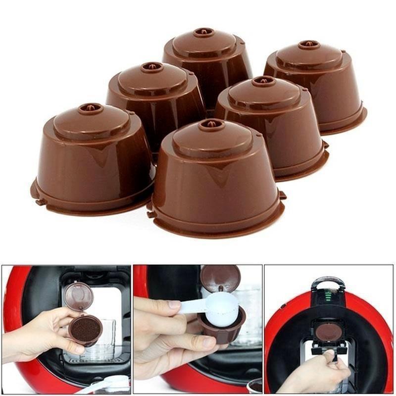 3ST Återanvändbar kapsel kaffekoppsfilter Kaffekoppshållare Podsil för Nestlé Dolce Gusto Office hemkaffemaskinstillbehör