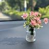 Delicate Miniature Potted Flowers Assorted Colors Car Dashboard Greenery Decor Tabletop Figurines for DIY Crafts Home Ornament